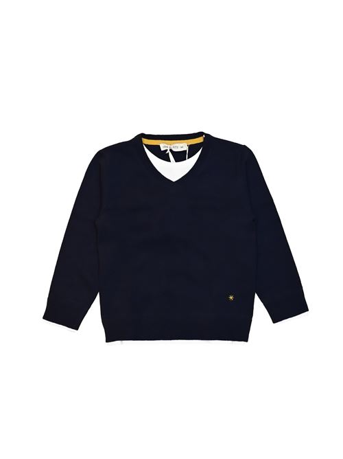 Maglia, bambino, logata. MANUEL RITZ | MR2088BL